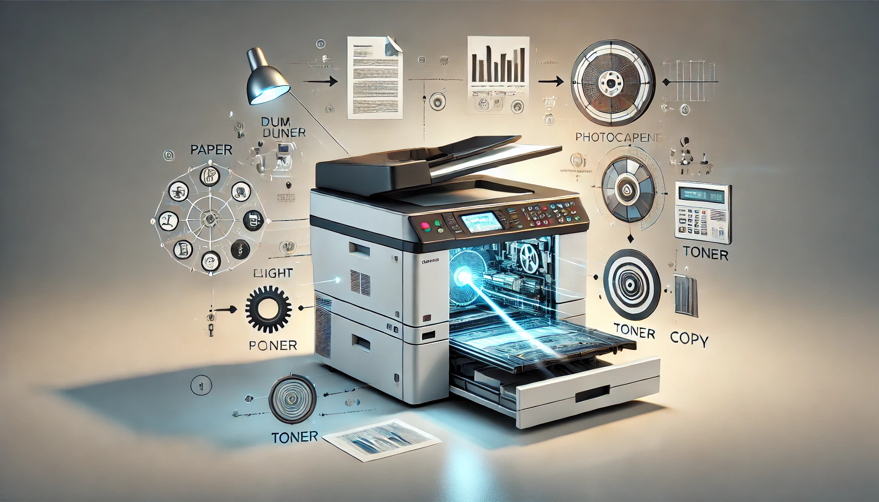 Fotokopi Makinesi Çalışma Prensibi